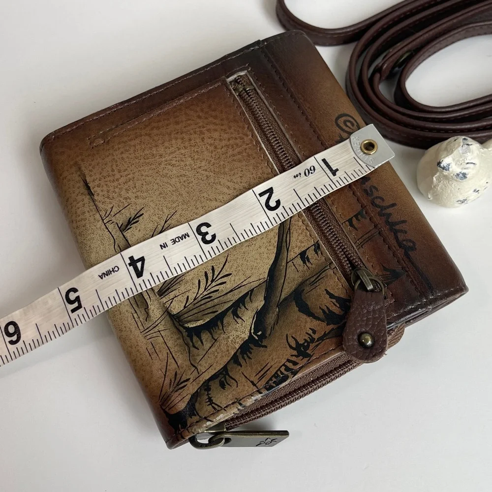 Anuschka RFID Genuine Leather Wallet Crossbody